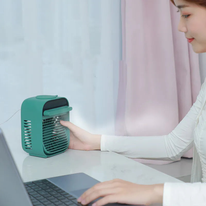Climatiseur Évaporatif Portable 4-en-1 | Refroidisseur d'Air 60W Télécommande